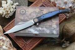 Фото Складной нож Reptilian Билли Бонс-03B, сталь VG-10, рукоять G10/сталь