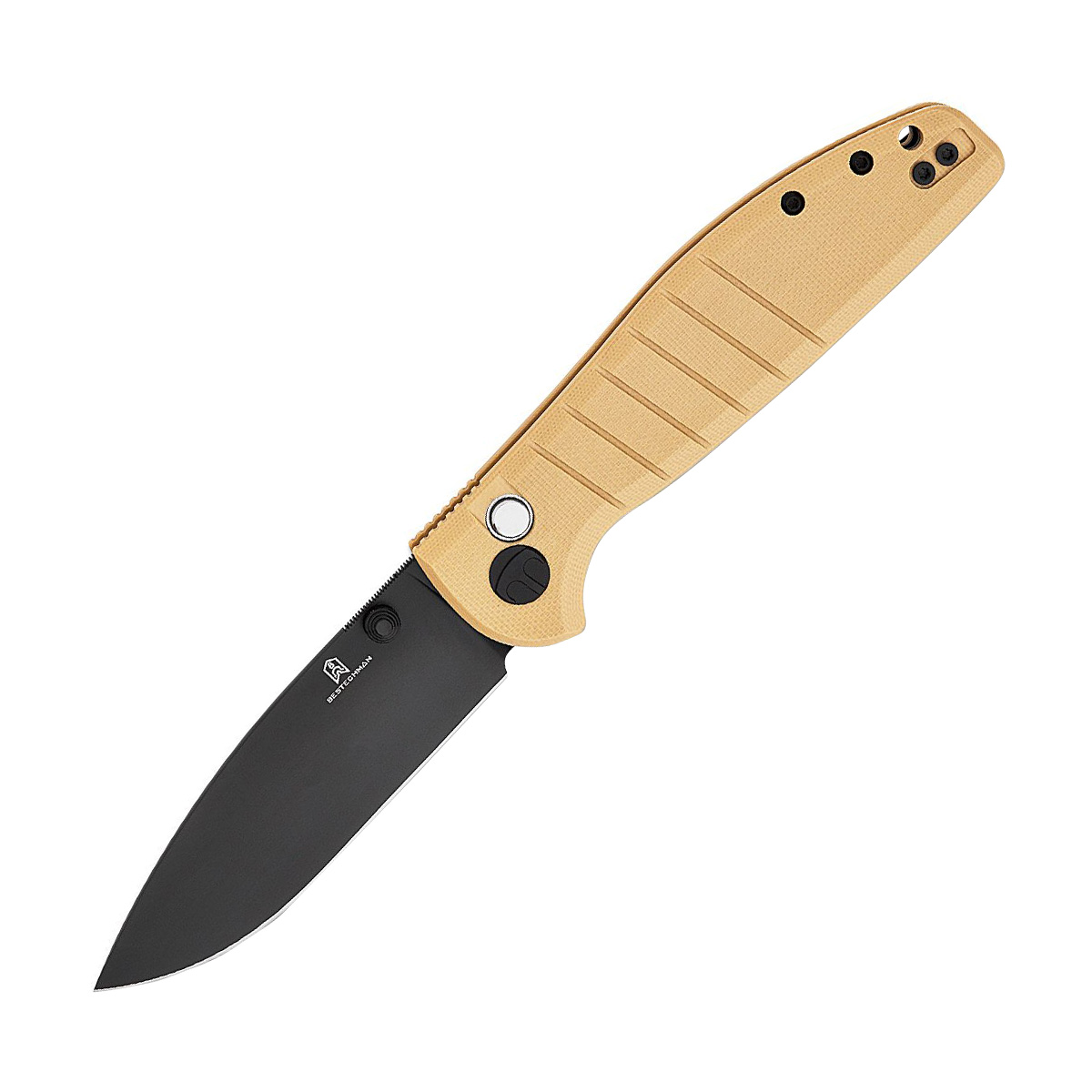 Складной нож Bestech Knives Goodboy, сталь D2, рукоять G10, коричневый - фото 1