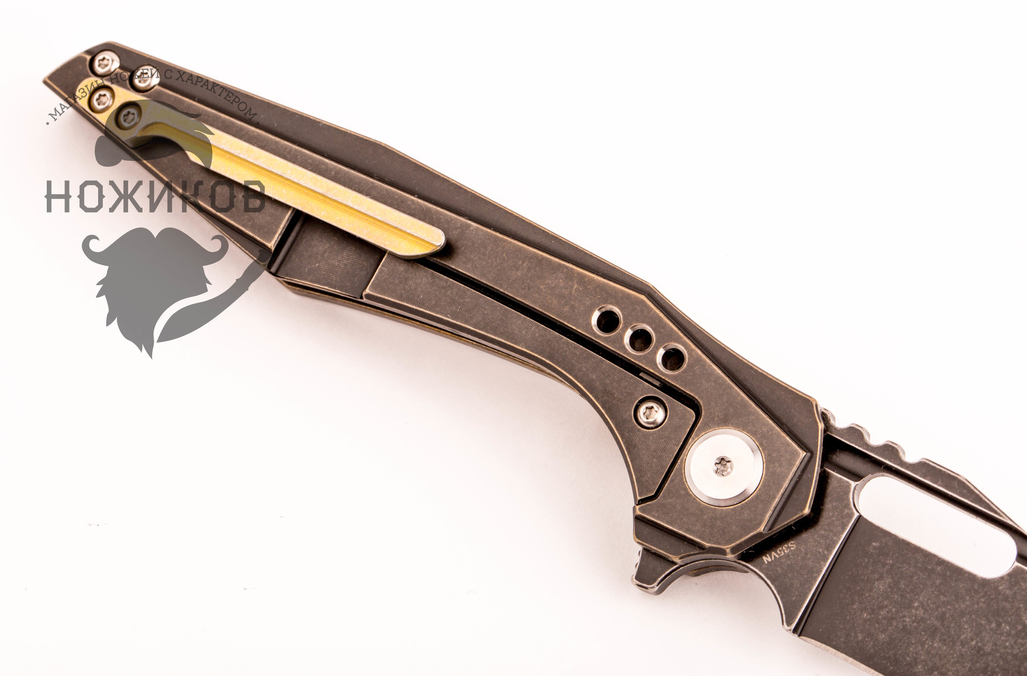 Складной нож Bestech Malware BT1902B, сталь S35VN, рукоять титан от Ножиков
