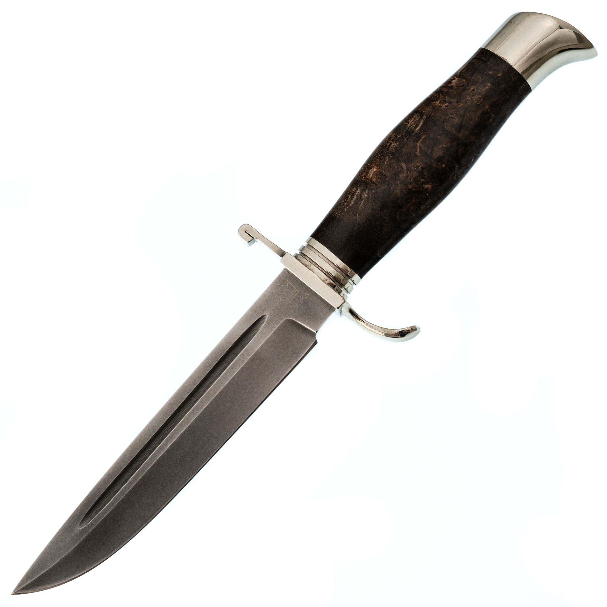 Нож Финка НКВД, сталь ELMAX, карельская береза, мельхиор нож якутский малый сталь х12мф карельская береза