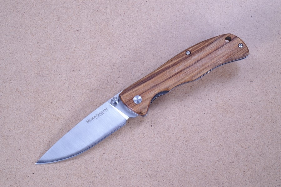 Нож складной Magnum Backpacker, сталь 440A Satin Plain, рукоять дерево, Boker 01EL605 от Ножиков