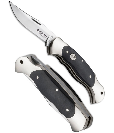 Нож складной Scout ABS - BOKER 112033, сталь Bhler N690 Satin, рукоять ABS-Пластик/нейзильбер - фото 2