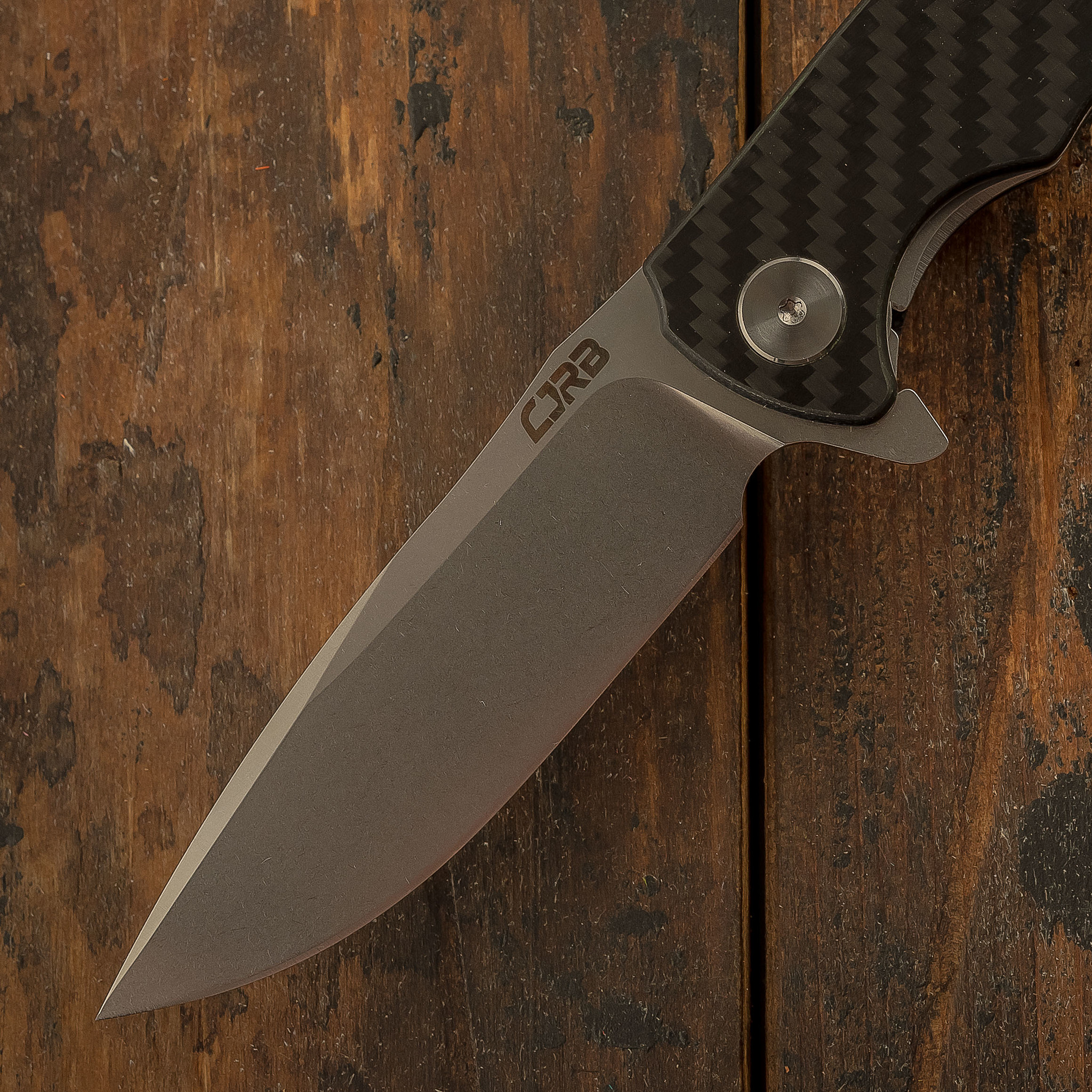 Складной нож CJRB Taiga, сталь D2, карбон - фото 3
