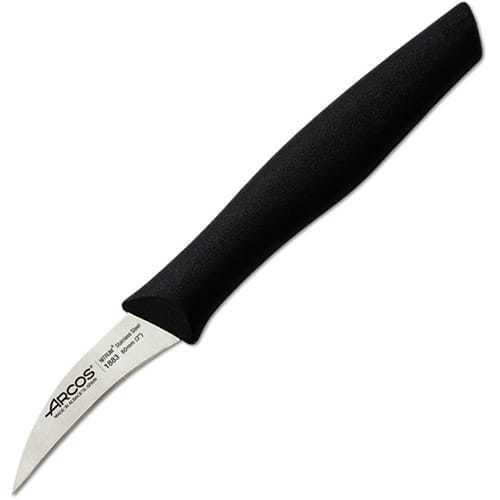 Нож для чистки 6 см, рукоять черная