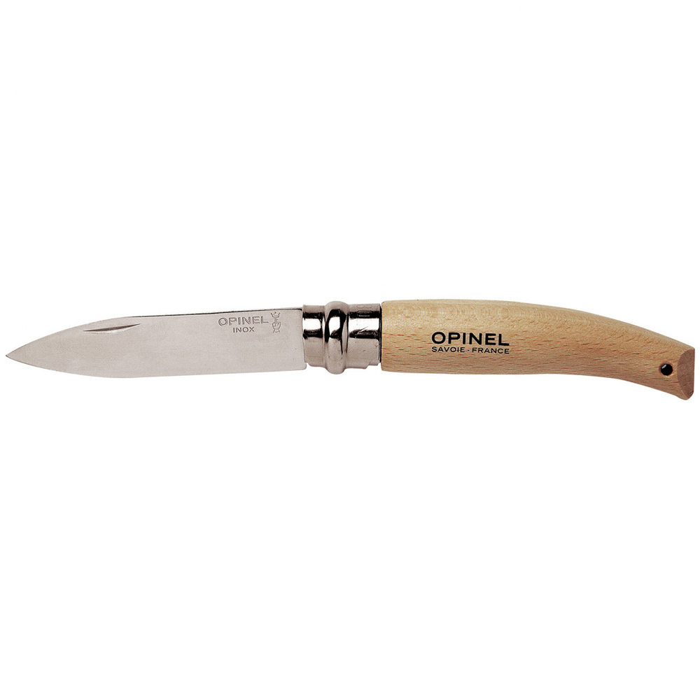 Складной Нож Opinel №8, Садовый, нержавеющая сталь Sandvik 12C27, бук, 133080, коробка от Ножиков