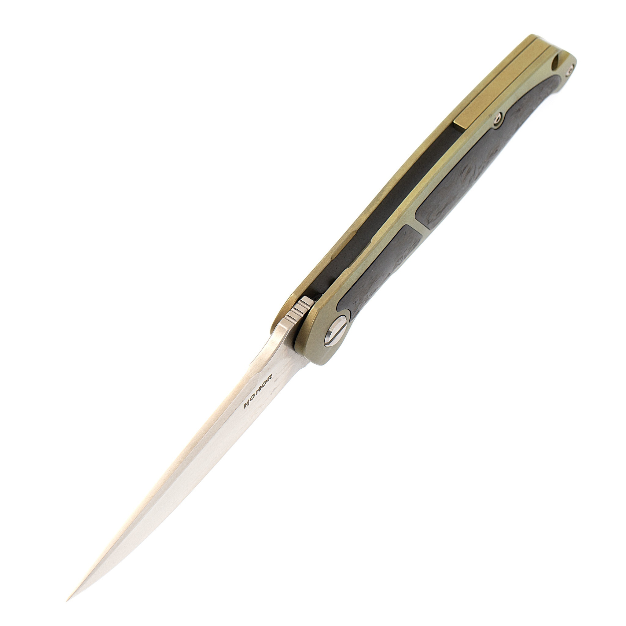 Складной нож Honor Caesar, bronze, рукоять титан и карбон, сталь S35VN от Ножиков