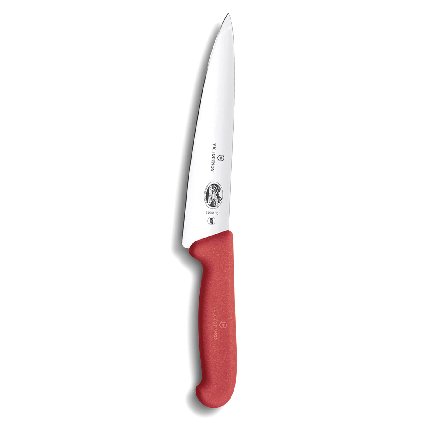 фото Кухонный нож victorinox, сталь x55crmo14, рукоять tpe, красный