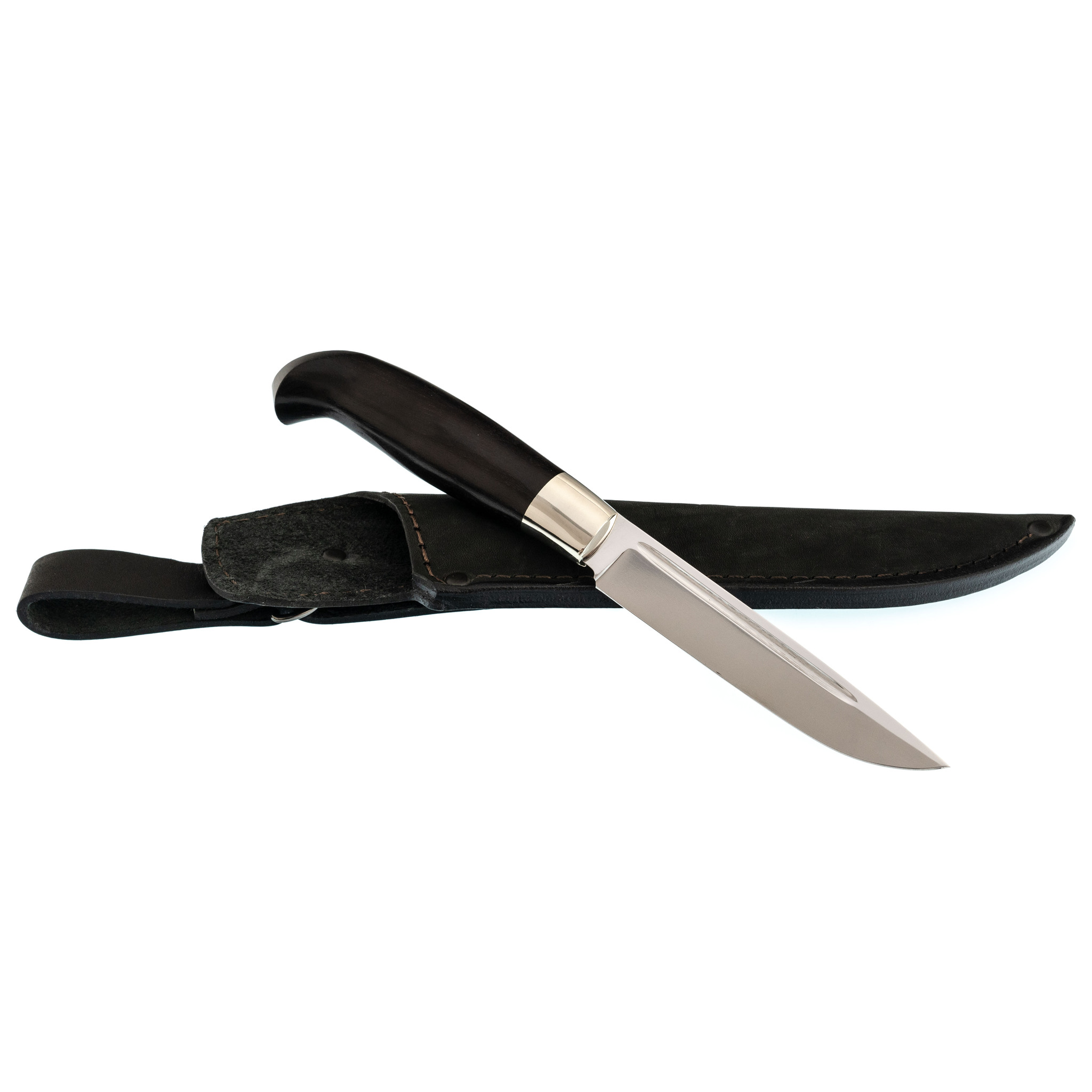 Нож Финка Классика, сталь 95х18, граб, мельхиор - фото 3