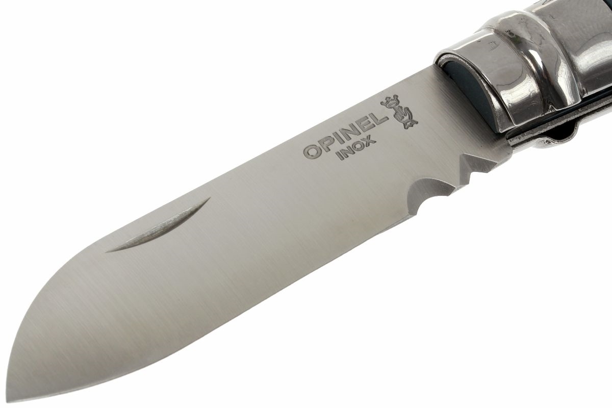 Нож складной Opinel №9 VRI DIY Grey, сталь Sandvik 12C27, рукоять термопластик, серый, 001792 - фото 6