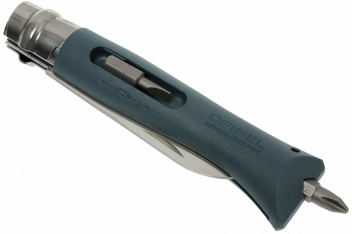 Нож складной Opinel №9 VRI DIY Grey, сталь Sandvik 12C27, рукоять термопластик, серый, 001792 - фото 8