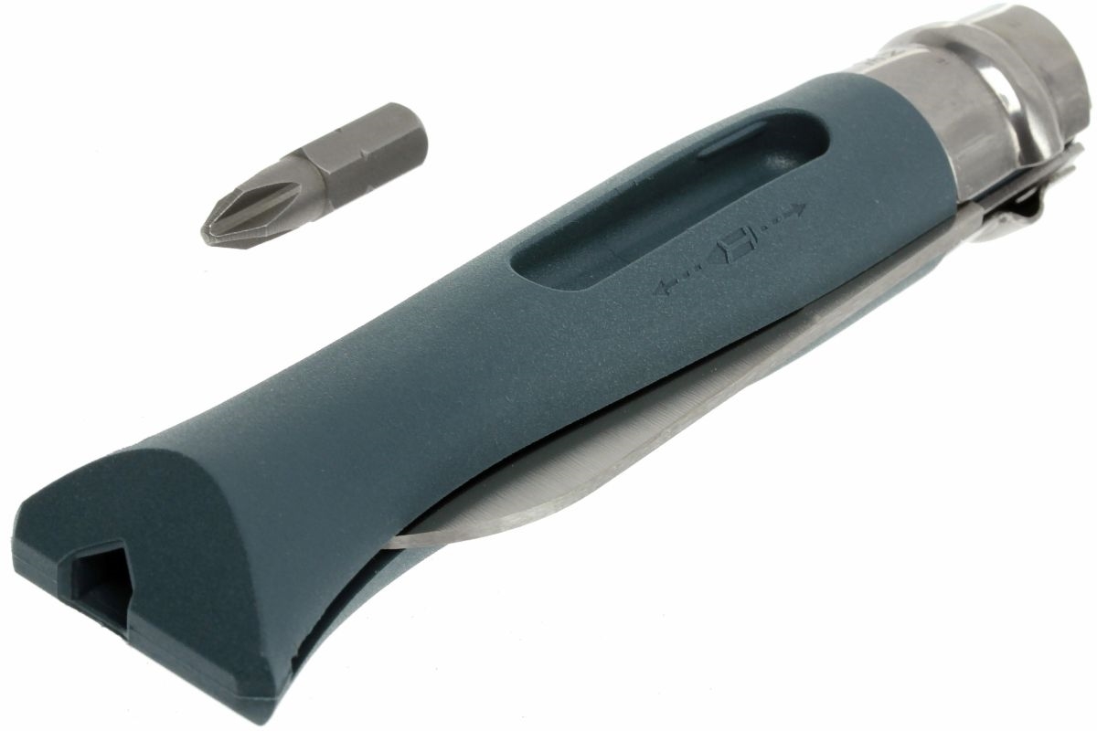 Нож складной Opinel №9 VRI DIY Grey, сталь Sandvik 12C27, рукоять термопластик, серый, 001792 - фото 9