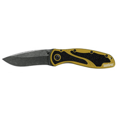 Фото Полуавтоматический складной нож Kershaw Blur, сталь Sandvik 14C28N, рукоять алюминий, золотистый