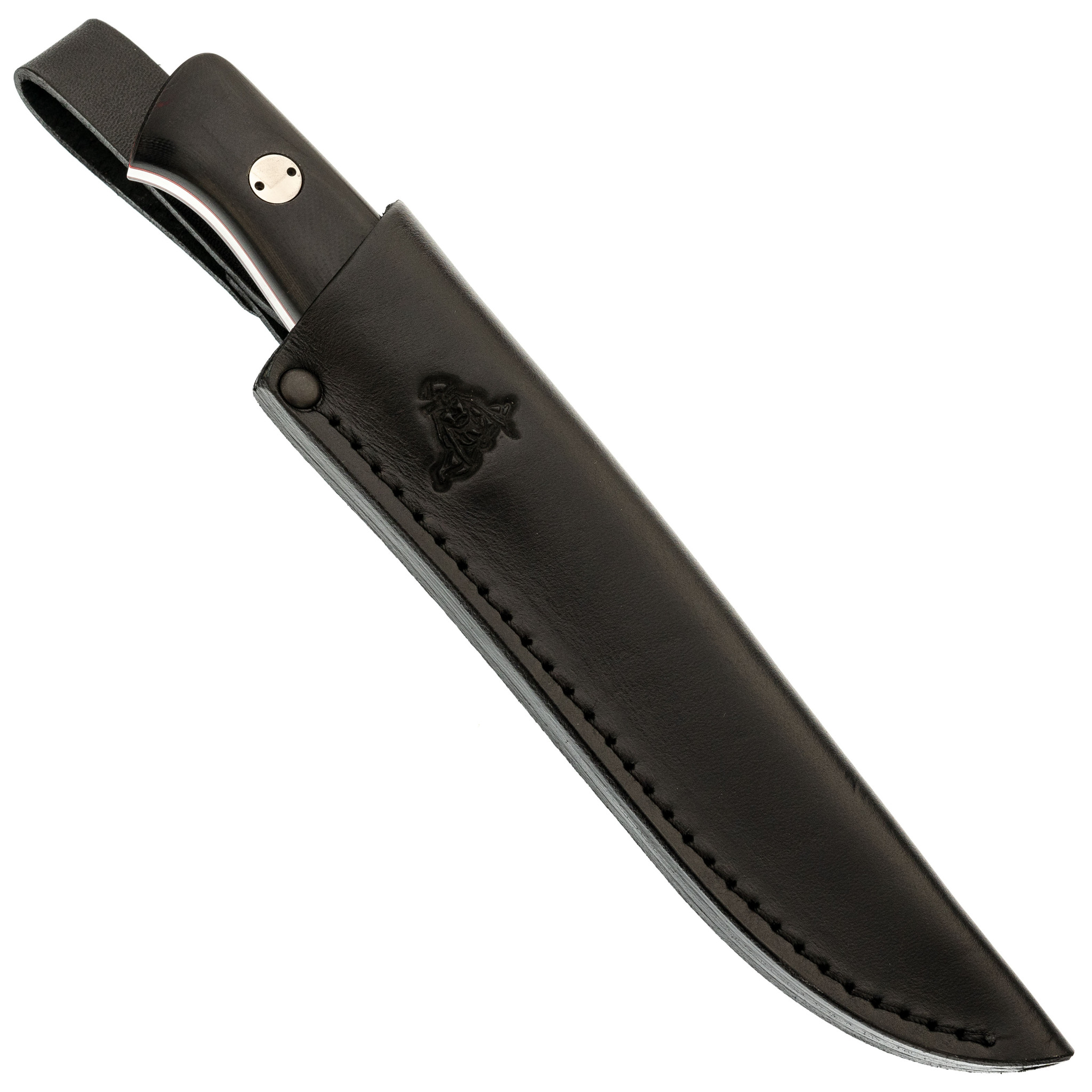 Нож Скинер, сталь M390, фиолетовая карельская береза - фото 7
