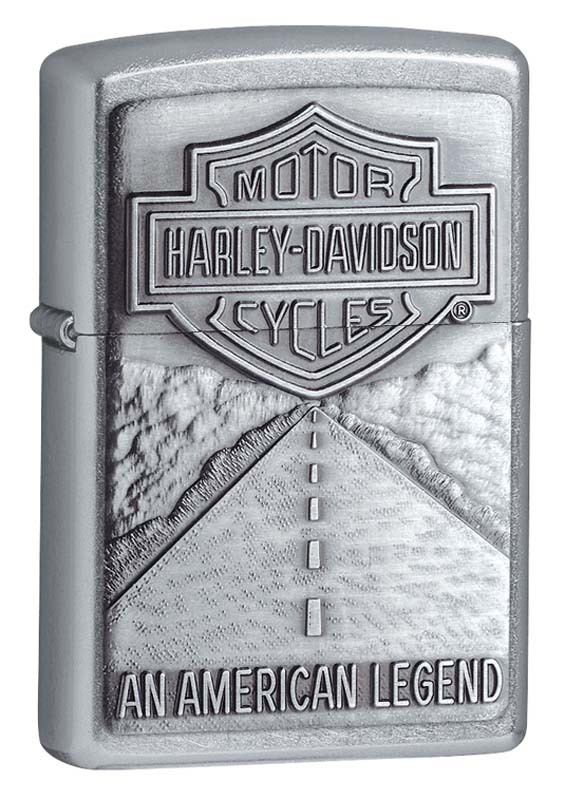Зажигалка ZIPPO Harley-Davidson® Легенда, с покрытием Street Chrome™