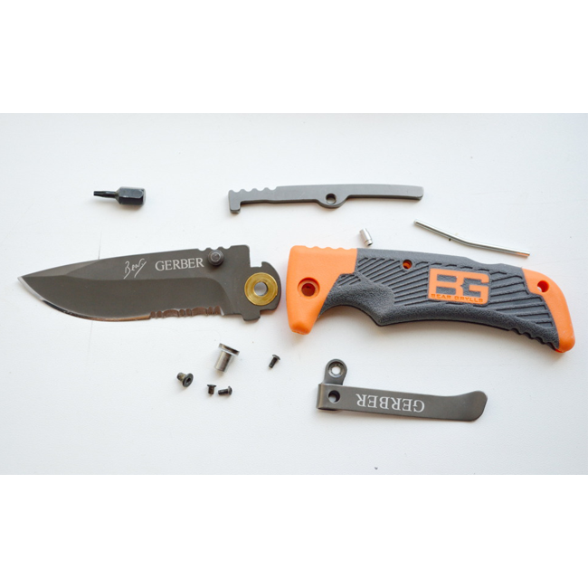 Складной нож Gerber Bear Grylls Scout, сталь 7Cr17MoV, рукоять термопластик GRN от Ножиков