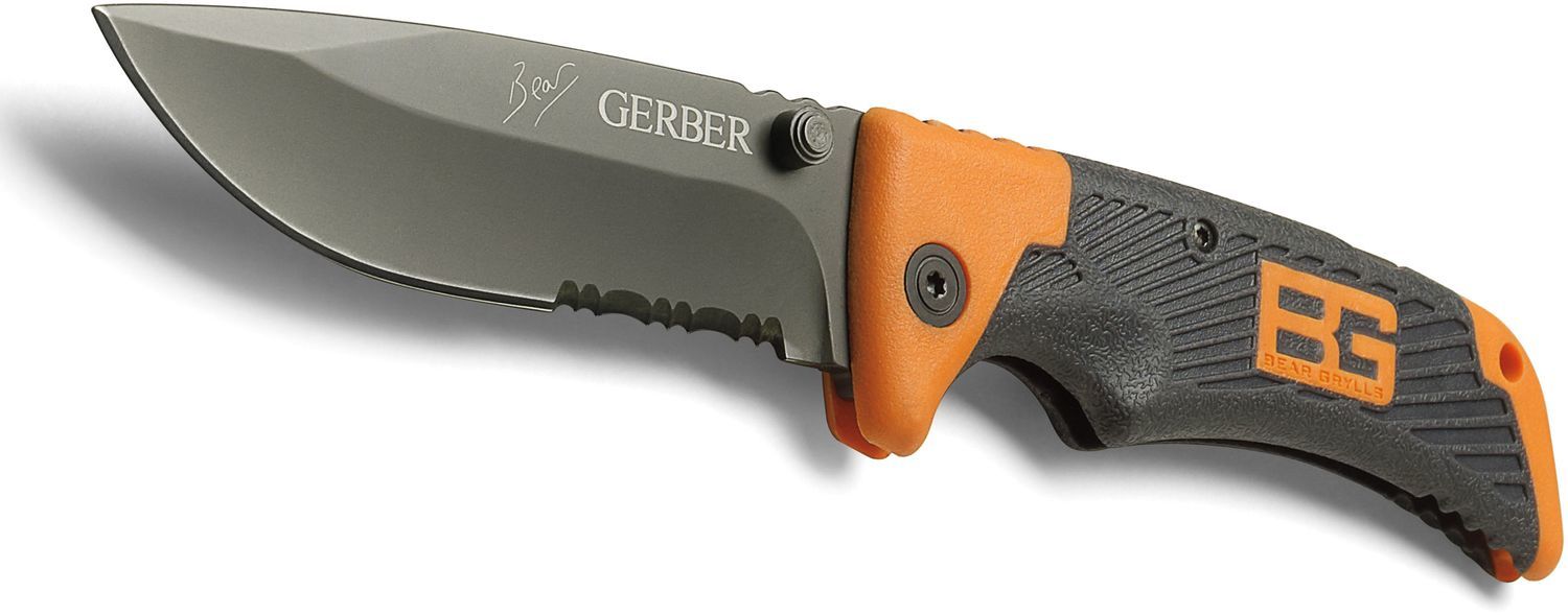 Складной нож Gerber Bear Grylls Scout, сталь 7Cr17MoV, рукоять термопластик GRN от Ножиков