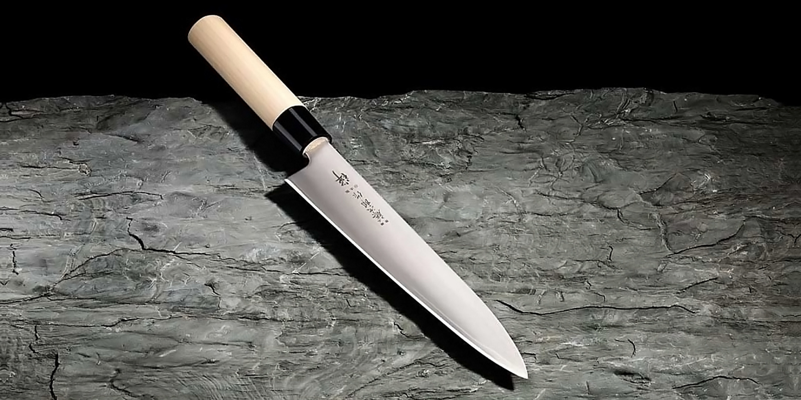 Кухонный нож для тонкой нарезки, Zen, Tojiro, FD-569, сталь VG-10, в картонной коробке от Ножиков