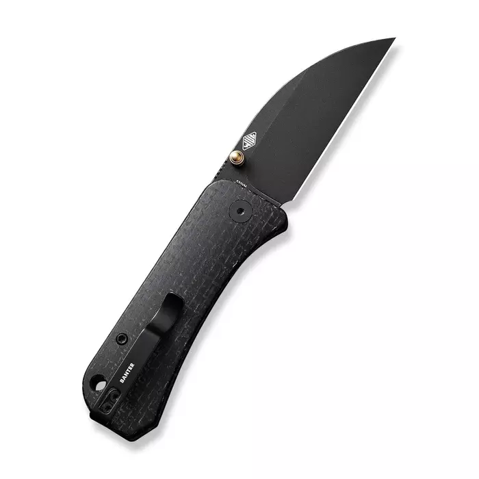 Складной нож WE Knife Banter Wharncliffe Black, сталь CPM S35VN, рукоять микарта - фото 2