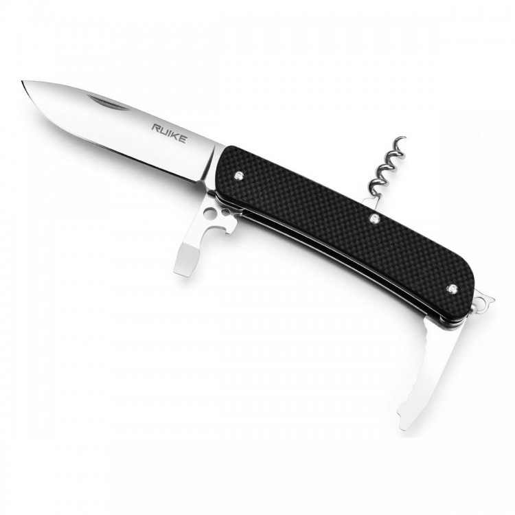 Нож Ruike L21-B черный карманная керамическая точилка для ножей с серрейторной заточкой lansky
