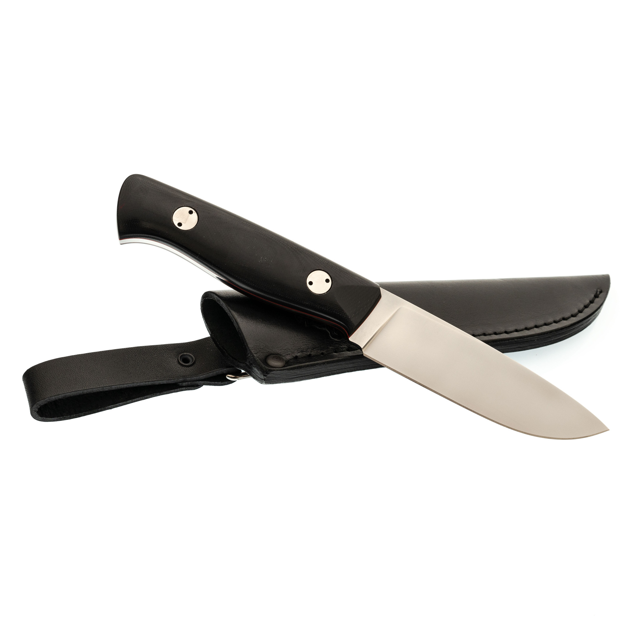 Нож Скинер, сталь M390, фиолетовая карельская береза - фото 6