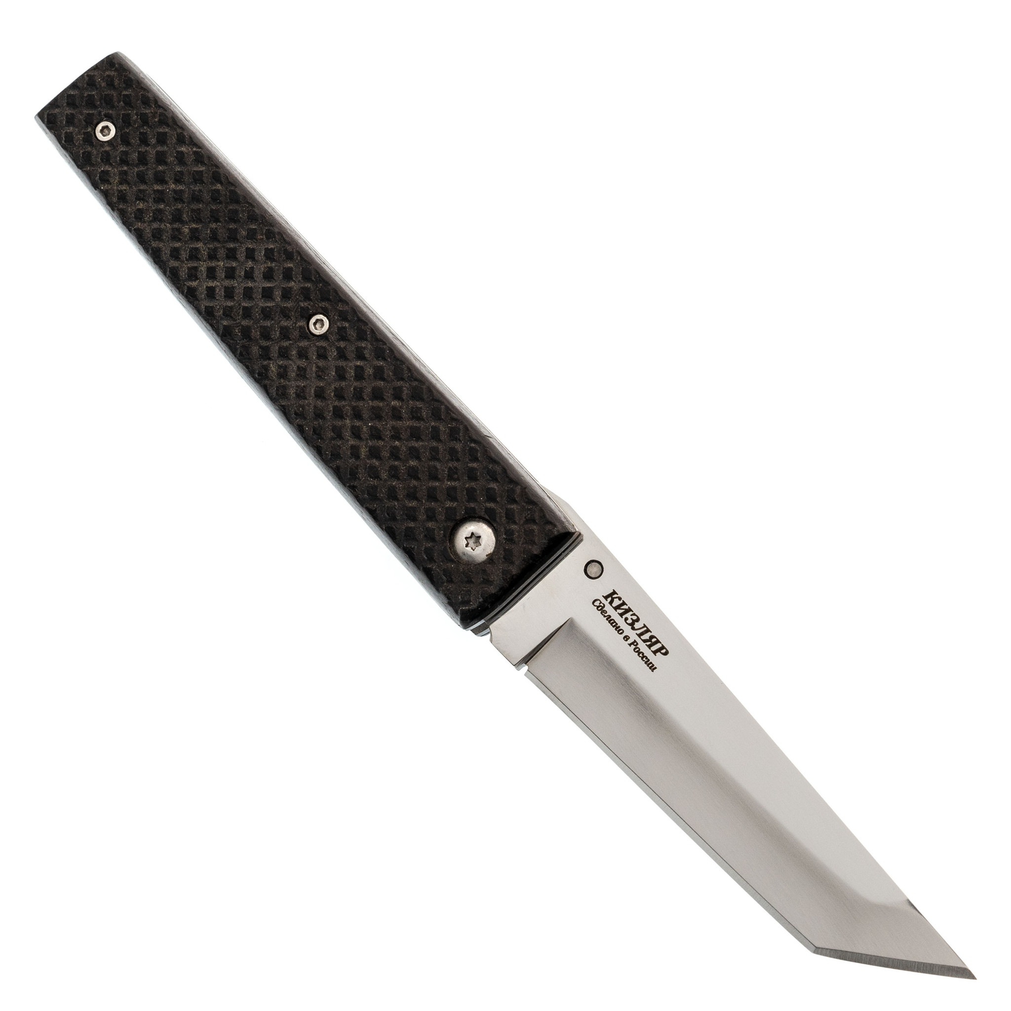 фото Складной нож танто, сталь x50crmov15, рукоять резной граб, кизляр