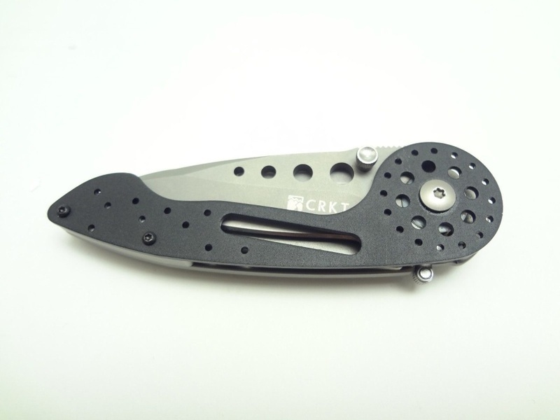 фото Полуавтоматический складной нож crkt van hoy on fire, сталь aus-8, рукоять сталь 410 stainless steel