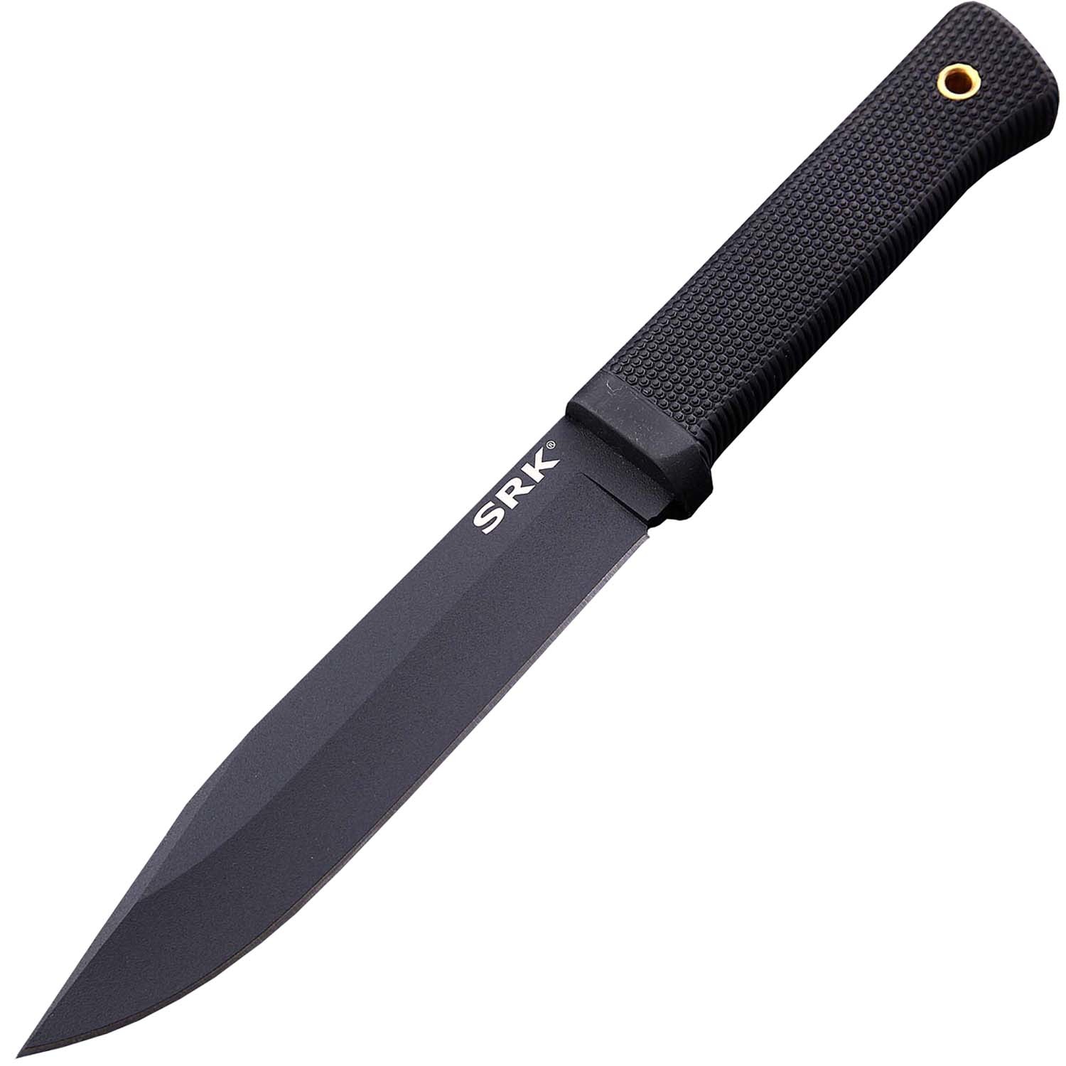 фото Нож с фиксированым клинком cold steel srk, сталь sk-5, чёрное покрытие black tuff-ex