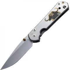 Фото Складной нож Chris Reeve Large Sebenza 21, сталь S35VN, рукоять титановый сплав, гравировка буйвол