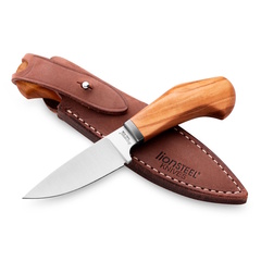 Фото Нож с фиксированным клинком LionSteel Willy, сталь М390, рукоять оливковое дерево