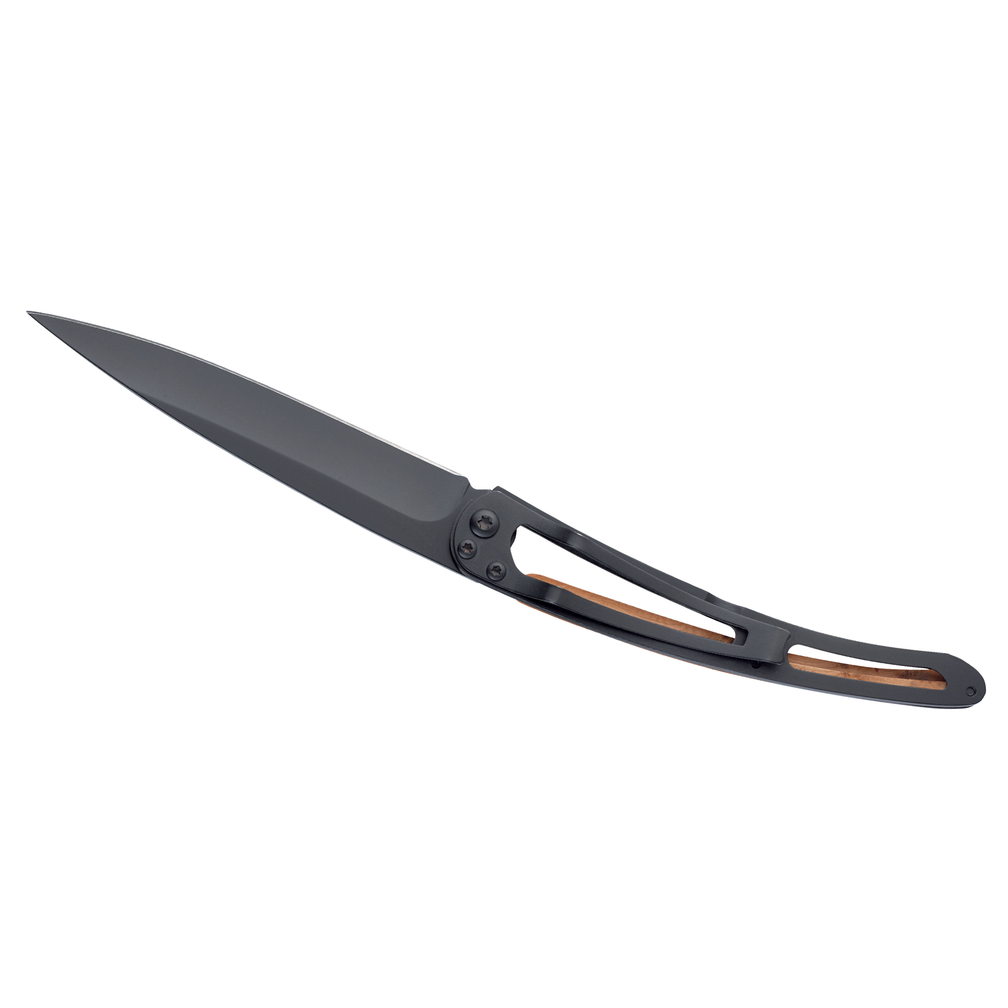 Складной нож DEEJO TATTOO BLACK 37G, Trout от Ножиков