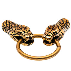 Фото Фурнитура для браслета Концевики Змеи малые, бронза