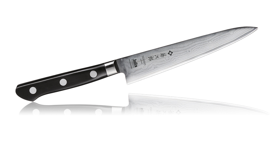Нож Универсальный Tojiro PRO, F-651 JV, VG-10, чёрный