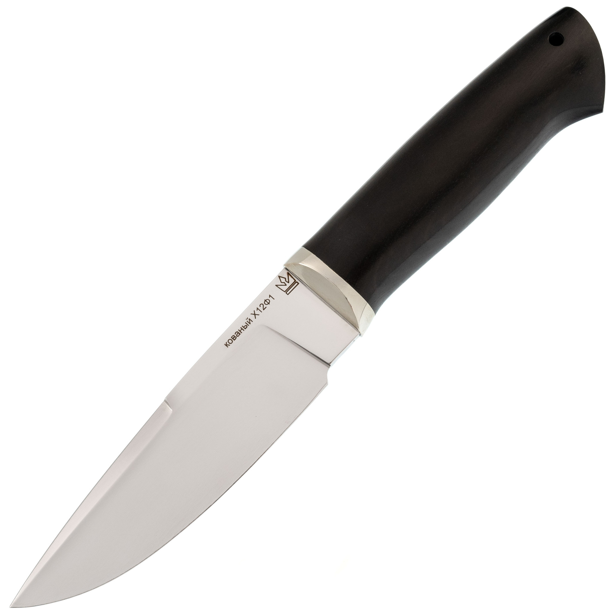 Нож ПН-5, сталь Х12МФ, граб, мельхиор складной нож лиса 1 сталь х12мф граб