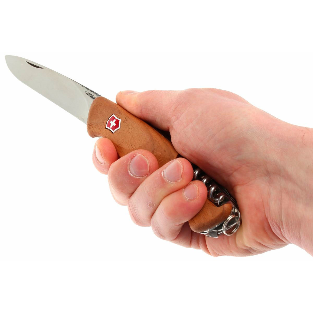 Нож перочинный Victorinox RangerWood 55 0.9561.63 130мм 10 функций деревянная рукоять - фото 4