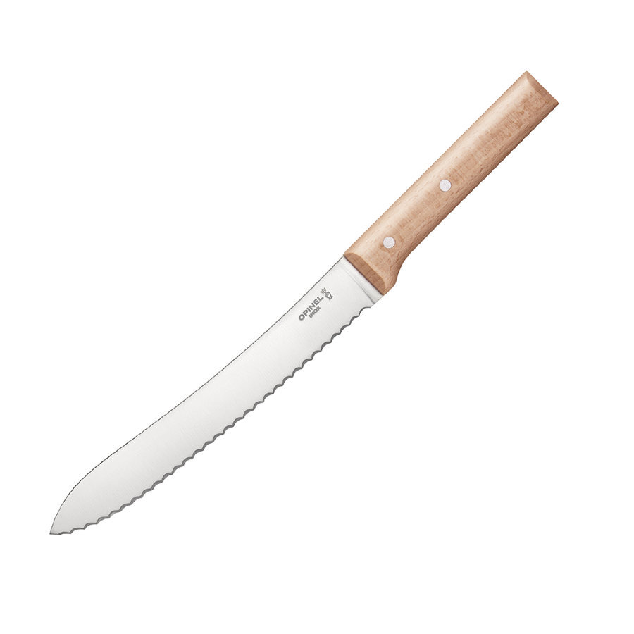 Нож для хлеба Opinel №124, деревянная рукоять, нержавеющая сталь