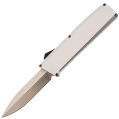 Фото Автоматический нож Daggerr Муромец, сталь VG-10, рукоять алюминий, серебристый