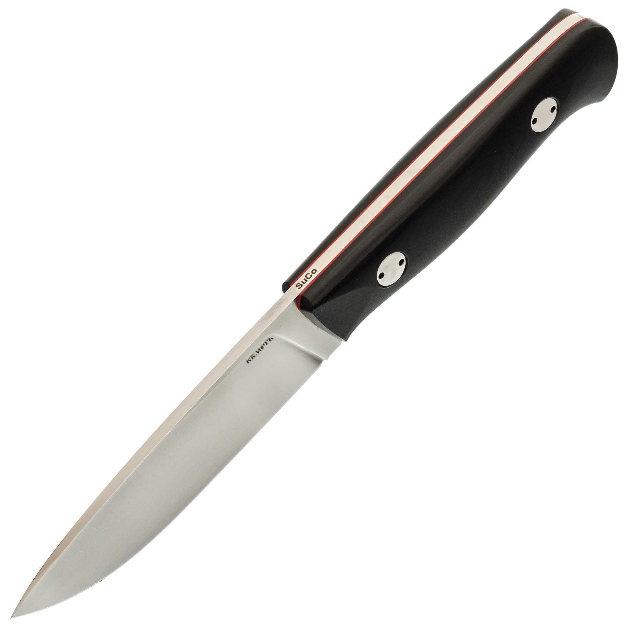 Нож Скинер, сталь M390, фиолетовая карельская береза - фото 3