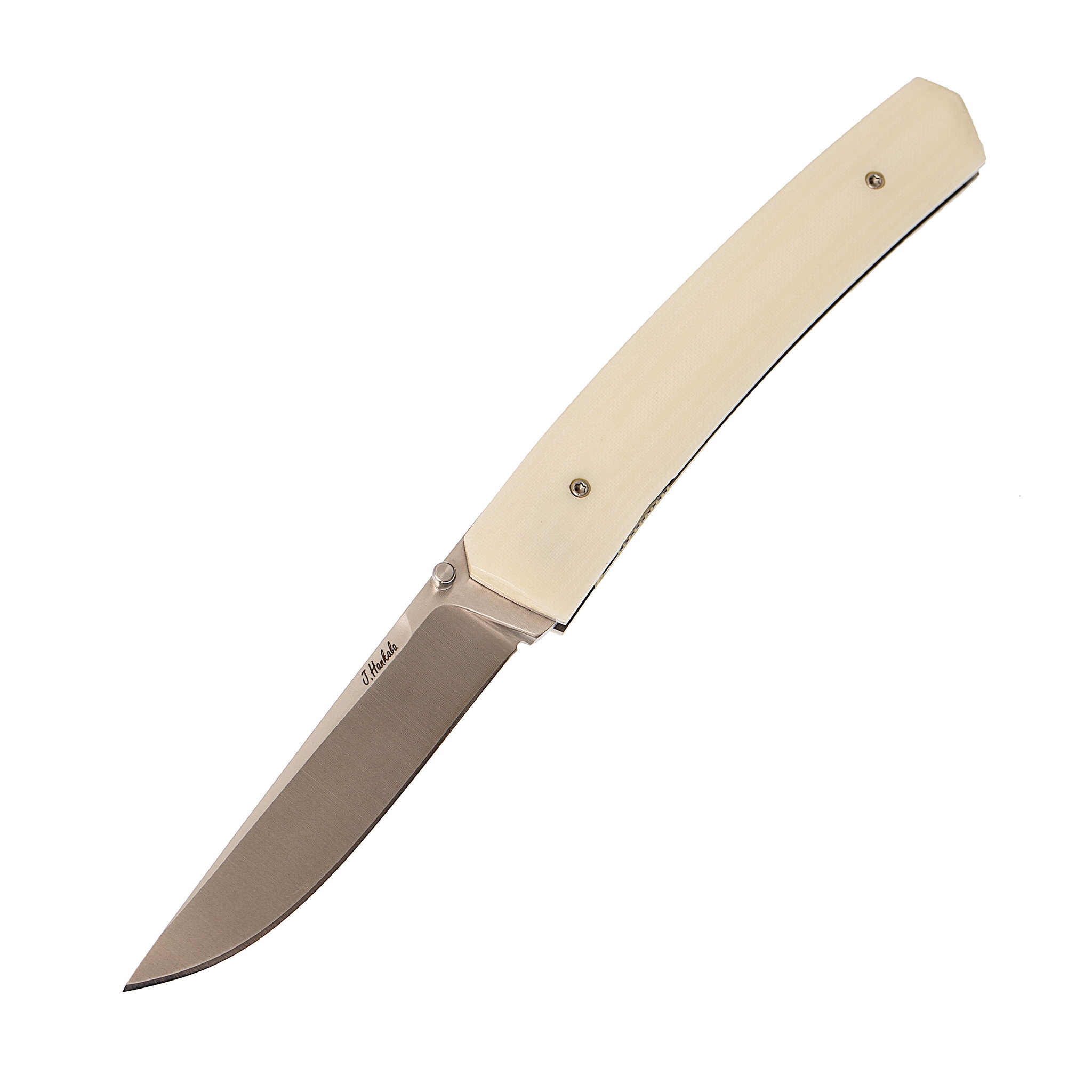 Складной нож Enzo Piili 85, Ivory Micarta, порошковая сталь ELMAX - фото 1