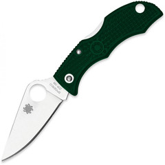 Фото Нож складной Ladybug 3 - Spyderco LGREP3, сталь ZDP-189 Satin Plain, рукоять термопластик FRN, (British Racing Green) зелёный