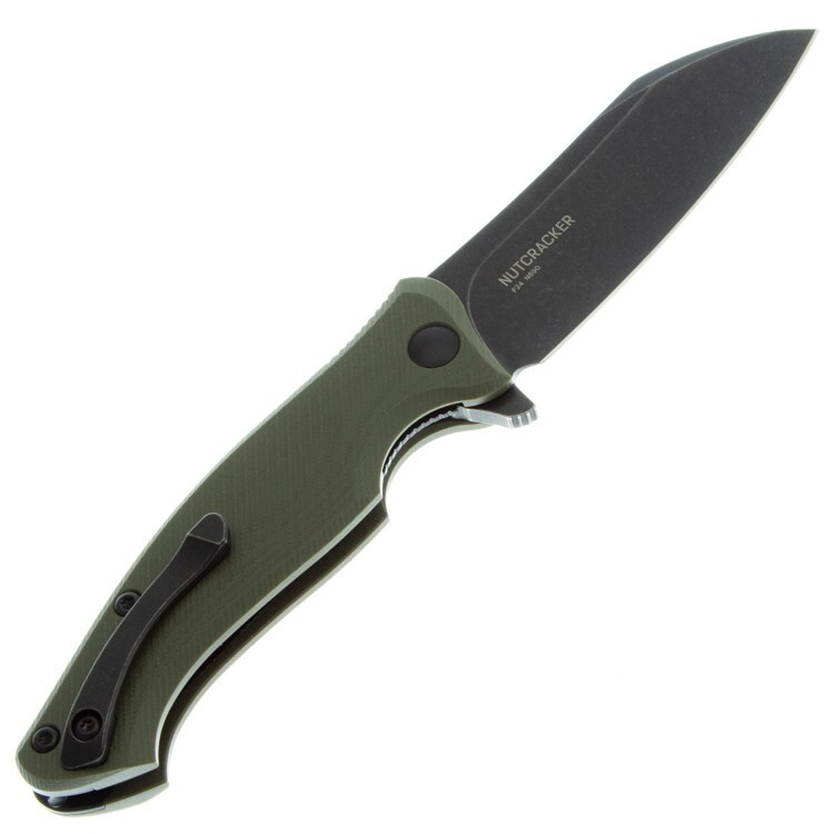 Складной нож Nutcracker Steel Will F24-33, сталь N690, рукоять G10, оливковый - фото 2