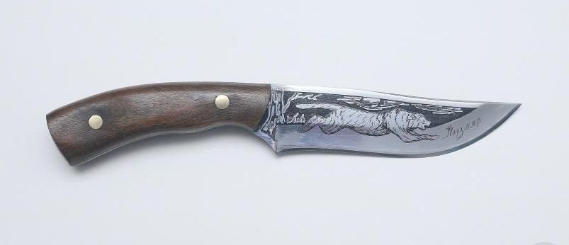 Нож Кавказ, Кизляр СТО, сталь 65х13, орех - фото 6