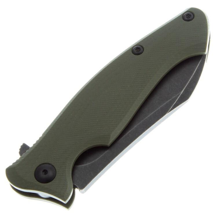 Складной нож Nutcracker Steel Will F24-33, сталь N690, рукоять G10, оливковый - фото 3