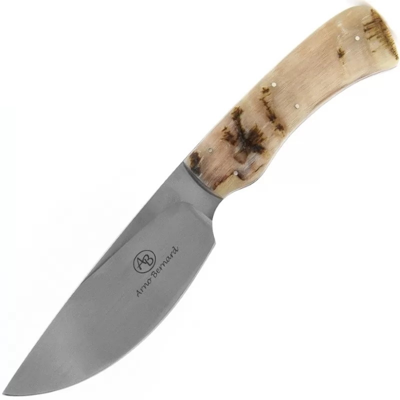 Нож с фиксированным клинком Arno Bernard Warthog, сталь N690, рукоять рог барана
