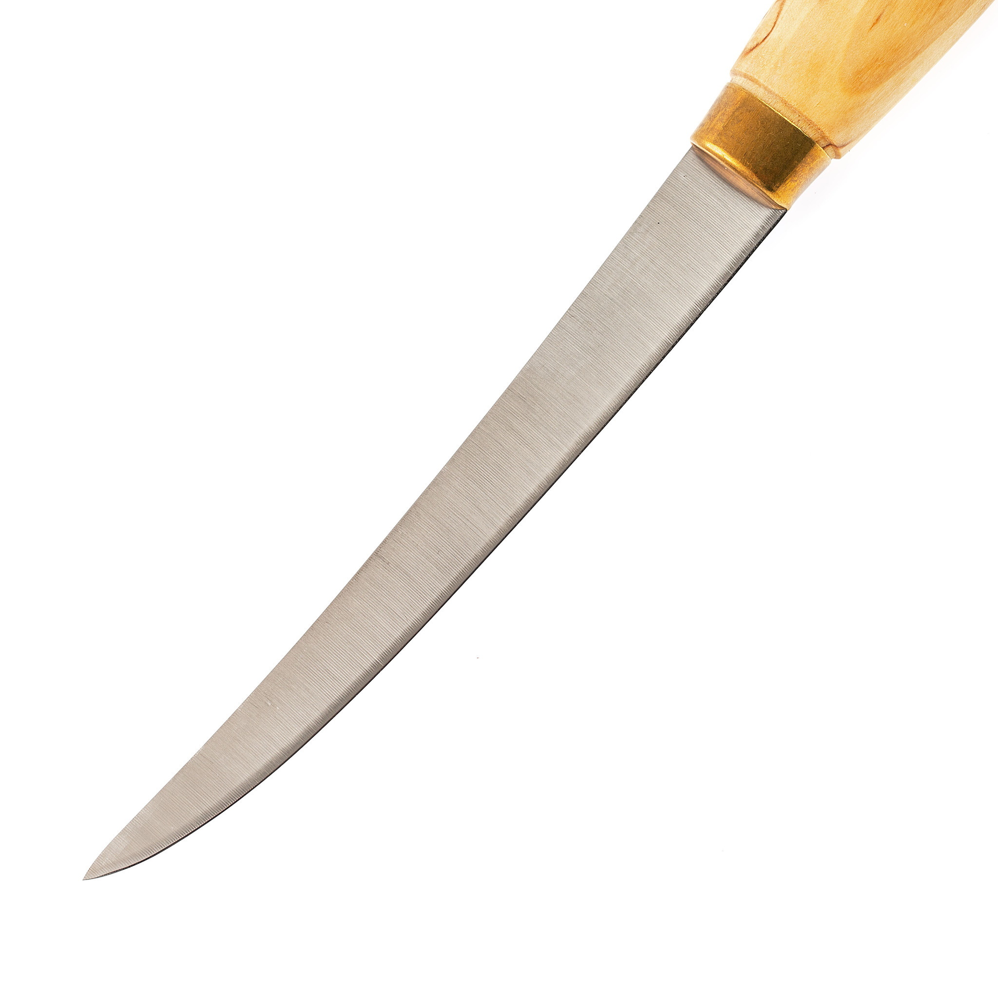 Нож филейный Lappi Puukko Fillet 160, финская береза, сталь X50CrMoV15 от Ножиков