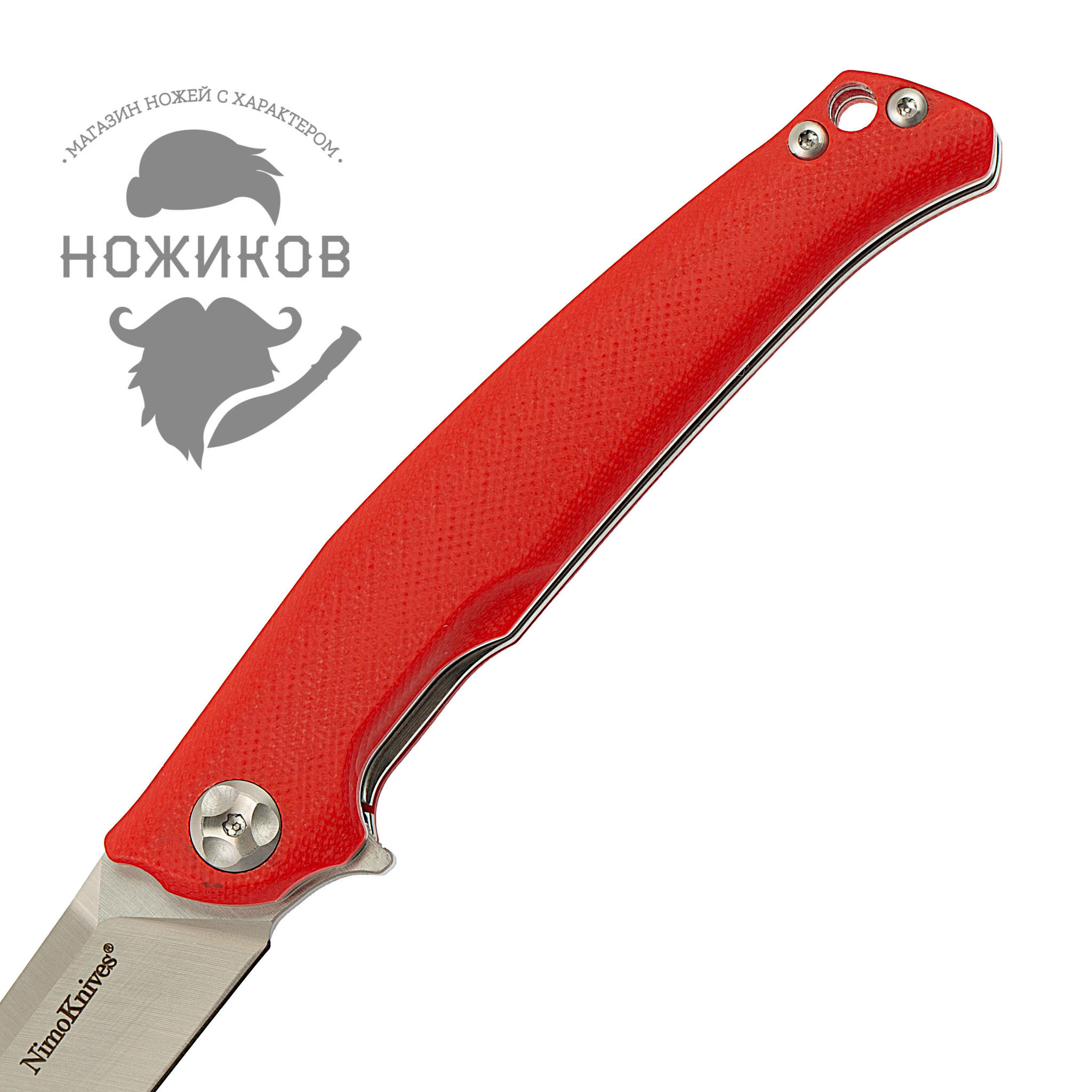 Складной нож Nimo Runenes, сталь 9Cr18MoV, красный - фото 3