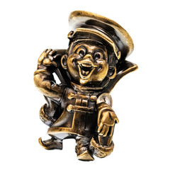 Фото Бусина для темляка Вовка, латунь