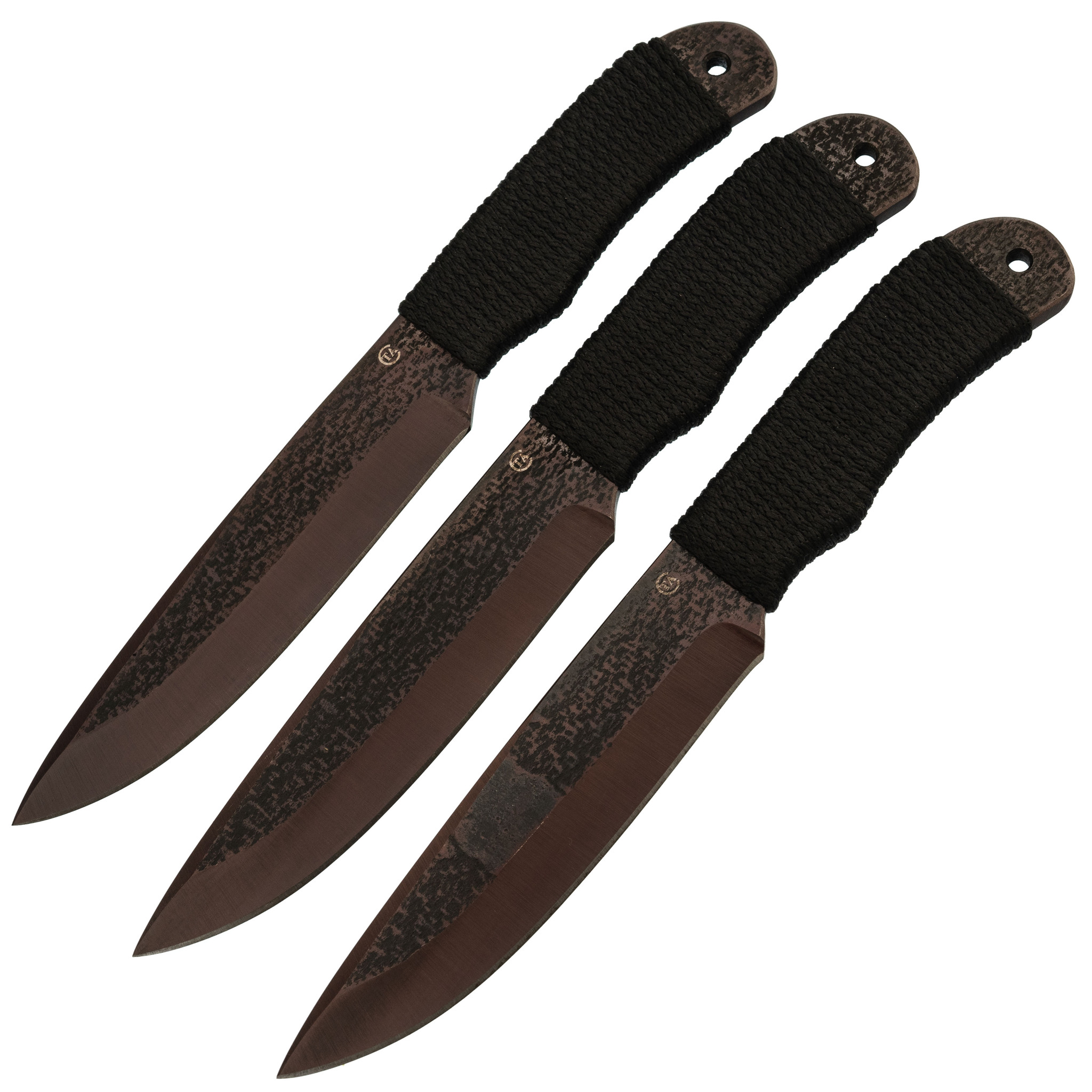 Набор Спортивных ножей  Сокол , комплект 3 шт, сталь 65Г