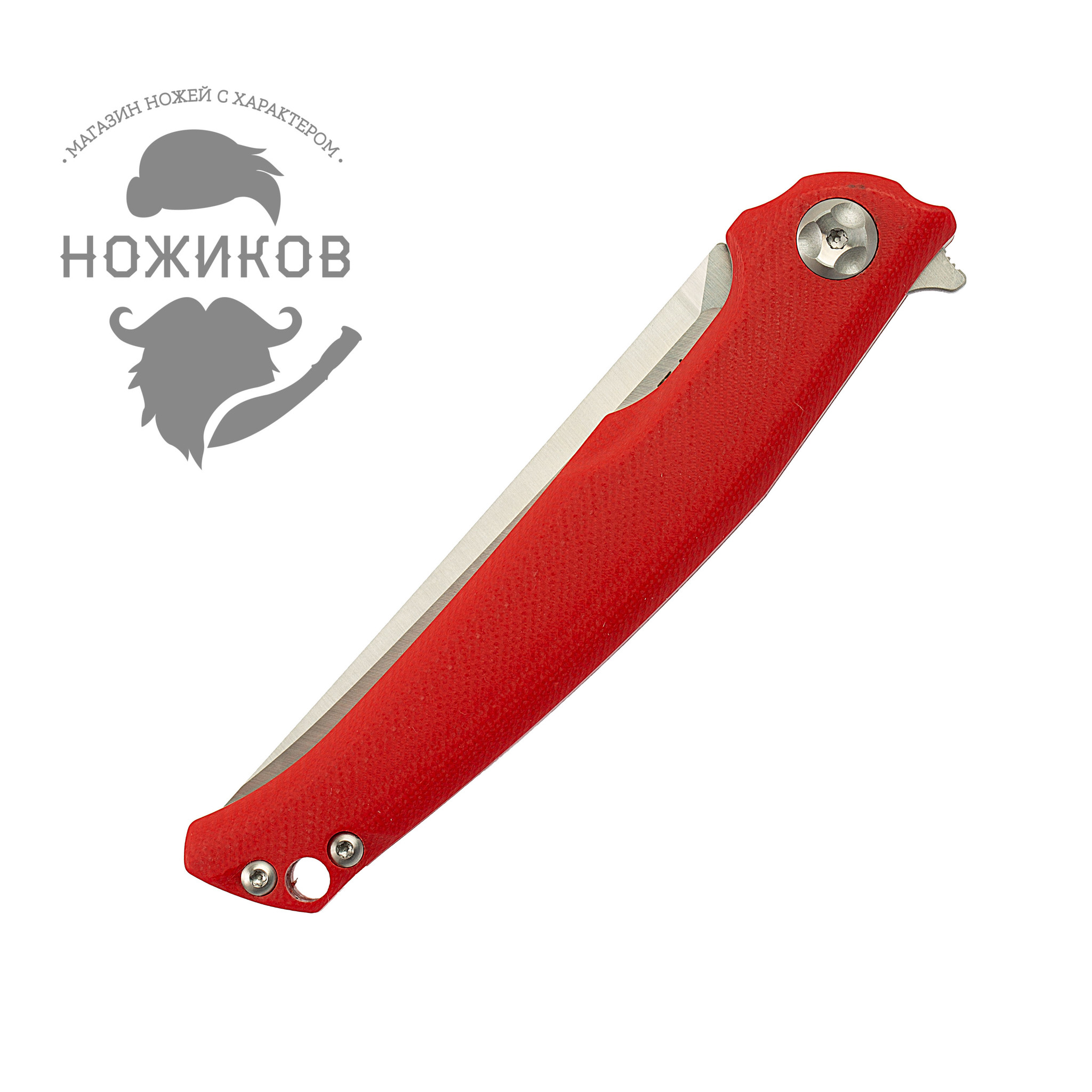Складной нож Nimo Runenes, сталь 9Cr18MoV, красный - фото 7