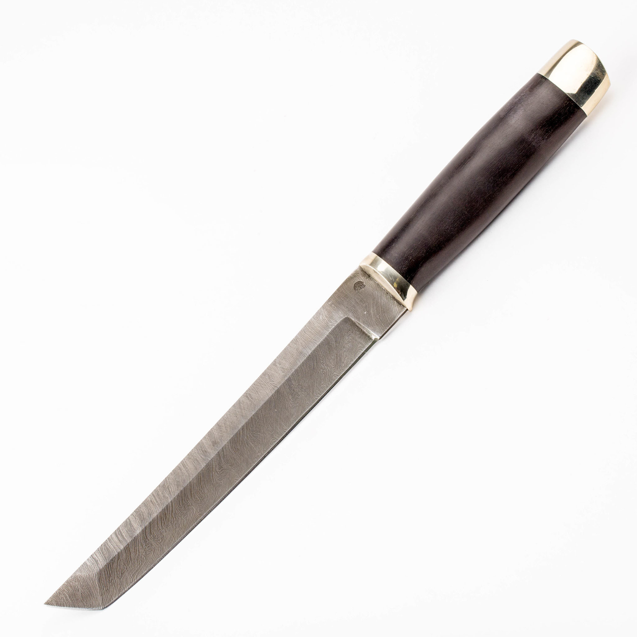 Нож Танто, сталь дамаск, 200мм,  рукоять граб сувенирное оружие нож танто