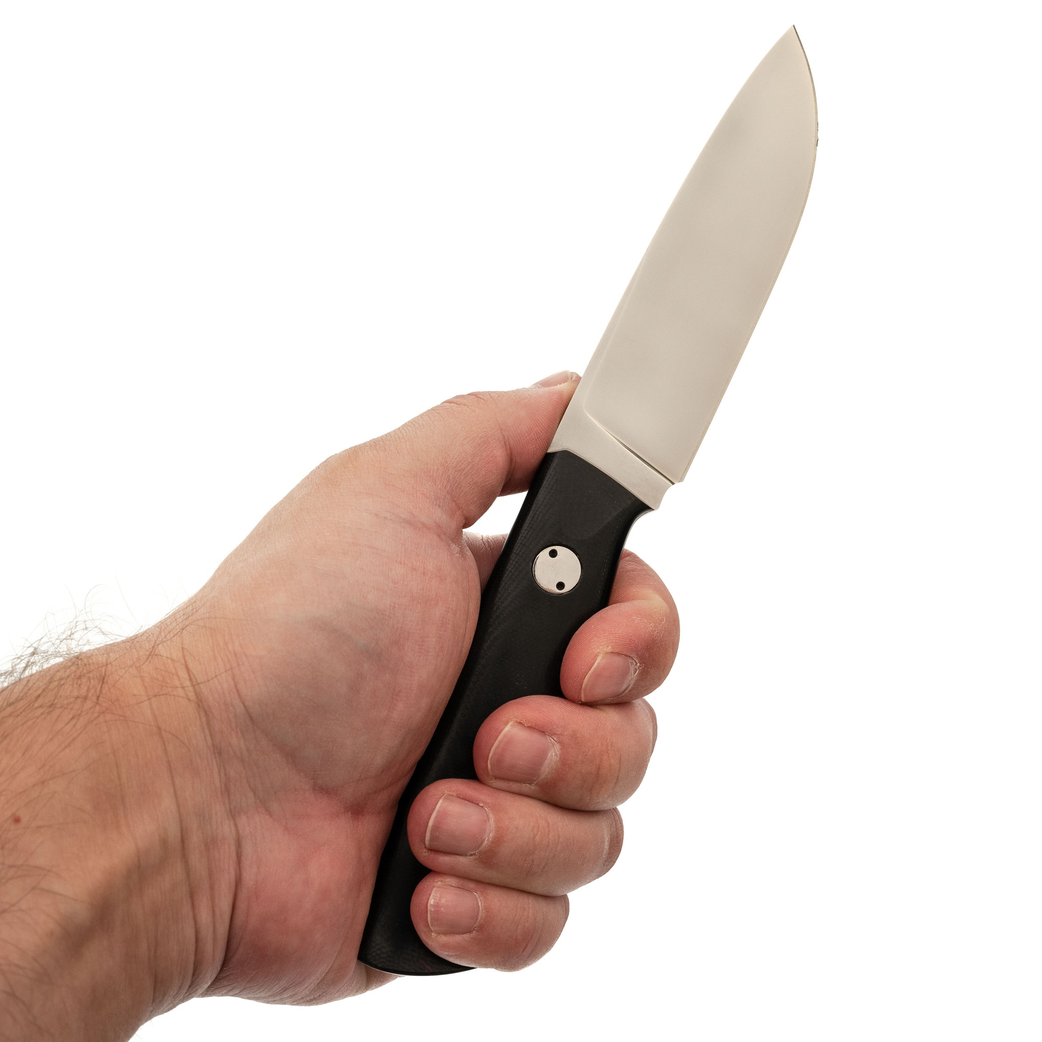 Нож Скинер, сталь M390, фиолетовая карельская береза - фото 5